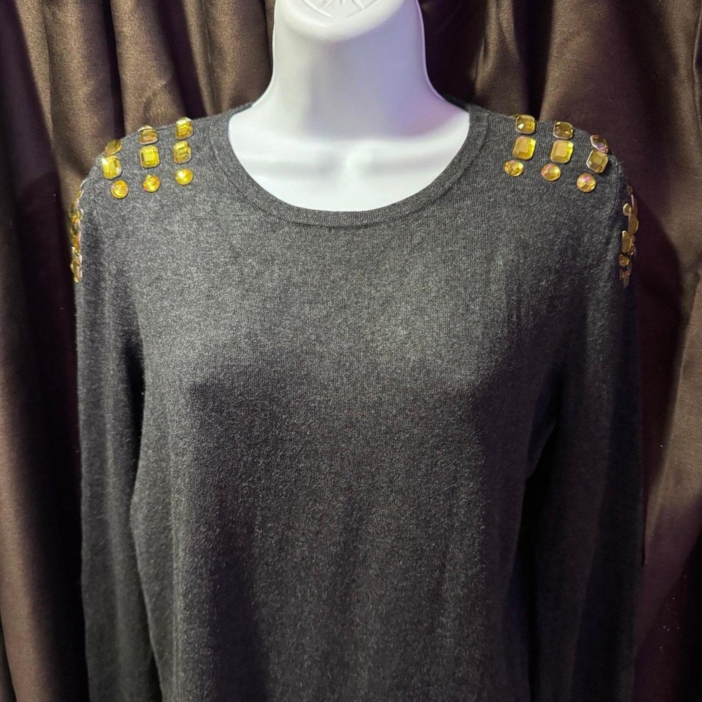 Express Crystal shoulder Sweater